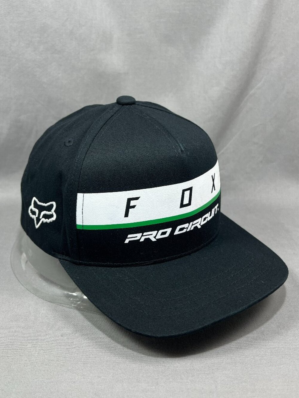 Fox Racing Pro Circuit Baseball Youth Hat OSFM Black Motocross Snapback Cap
